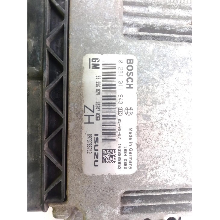 8973785712, 55556829, 0281011943 CENTRALITA MOTOR OPEL ASTRA H (A04) |Desguaces La Cabaña