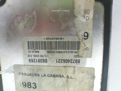09391269,8972406221, CENTRALITA MOTOR OPEL SinValor |Desguaces La Cabaña