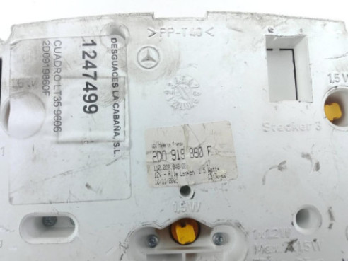 2D0919860F CUADRO INSTRUMENTOS VW LT 28-46 II Furgón (2DA, 2DD, 2DH) |Desguaces La Cabaña