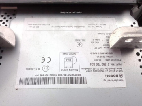 2591A5FA0B PANTALLA MULTIMEDIA NISSAN MICRA V (K14) |Desguaces La Cabaña