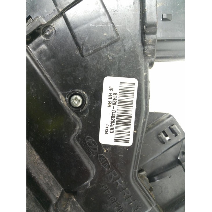 81420D4020A CERRADURA PUERTA LAT TRA DER KIA OPTIMA |Desguaces La Cabaña