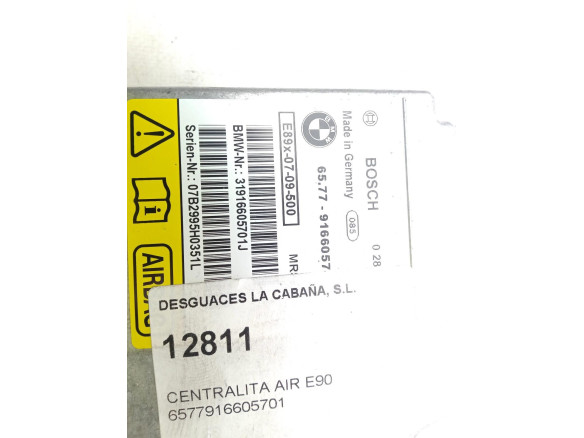 6577916605701 CENTRALITA AIRBAG BMW 3 (E90) |Desguaces La Cabaña