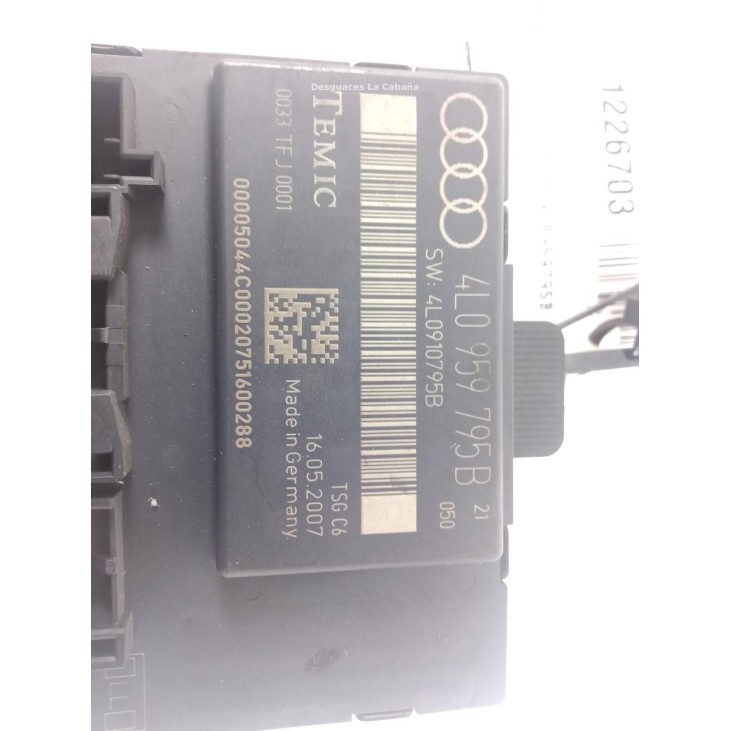 4L0959795B MODULO ELECTRONICO 5 AUDI Q7 (4LB) |Desguaces La Cabaña