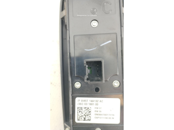 8M5T14A132AC MANDO ELEVALUNAS PUERTA LAT DEL IZQ FORD KUGA I |Desguaces La Cabaña