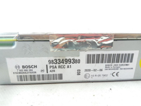 9833499380 MODULO RADIO PEUGEOT 2008 II |Desguaces La Cabaña