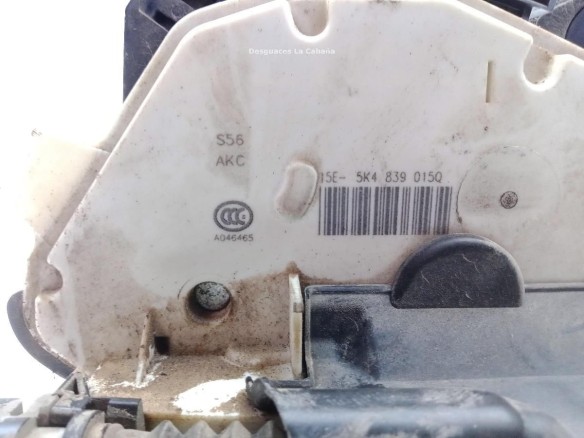 5K4839015Q CERRADURA PUERTA LAT TRA IZQ SEAT LEON (5F1) |Desguaces La Cabaña