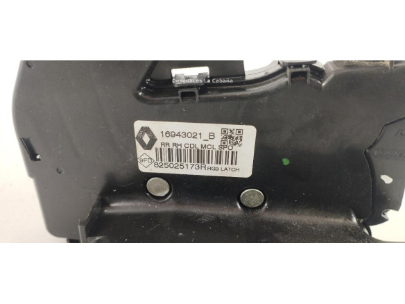 825025173R CERRADURA PUERTA LAT TRA DER RENAULT MEGANE IV (B9A/M_) |Desguaces La Cabaña