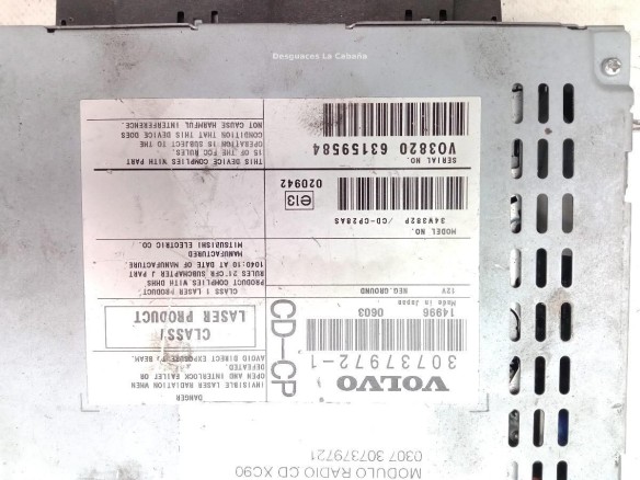 307379721 MODULO RADIO VOLVO XC90 I (275) |Desguaces La Cabaña