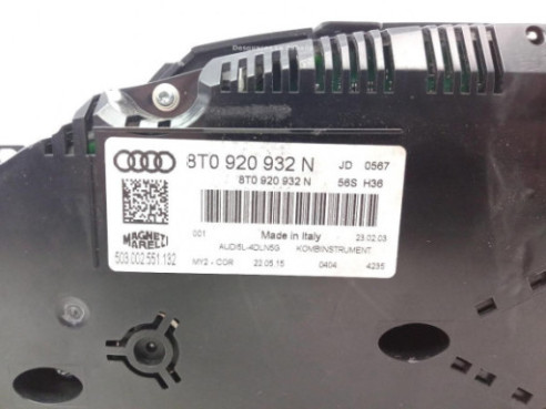 8T0920932N CUADRO INSTRUMENTOS AUDI A5 Sportback (8TA) |Desguaces La Cabaña
