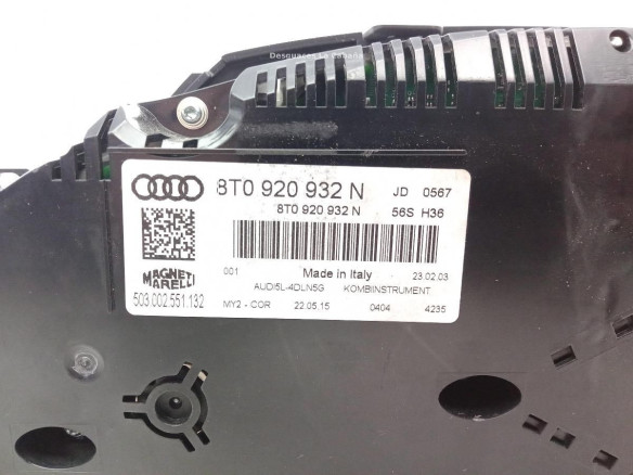 8T0920932N CUADRO INSTRUMENTOS AUDI A5 Sportback (8TA) |Desguaces La Cabaña
