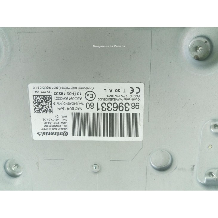 9839633180 MODULO ELECTRONICO 6 PEUGEOT 208 II (UB_, UP_, UW_) |Desguaces La Cabaña