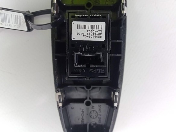 920810701 MANDO ELEVALUNAS PUERTA LAT DEL DER BMW 1 (F20) |Desguaces La Cabaña