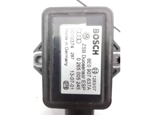 8E0907637A SENSOR ESP VW PASSAT Variant (3B6) |Desguaces La Cabaña