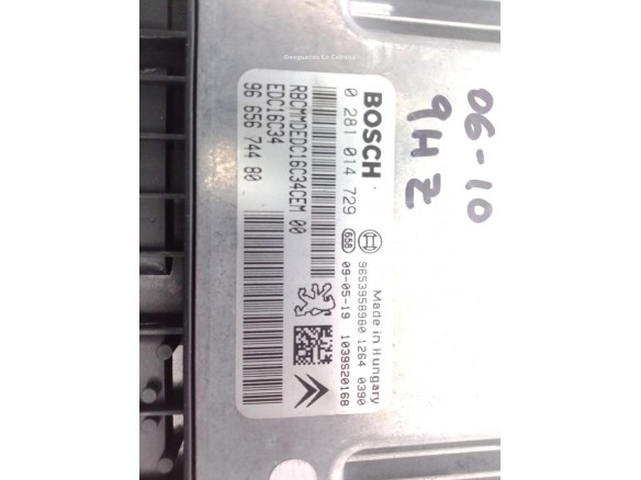 9655018980 CENTRALITA MOTOR CITROEN C4 Picasso I Limusina (UD_) |Desguaces La Cabaña
