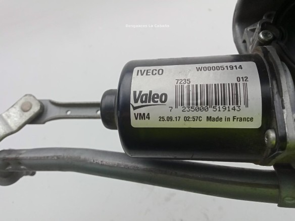 W000051914 MOTOR LIMPIAPARABRISAS DEL IVECO DAILY VI Furgón |Desguaces La Cabaña