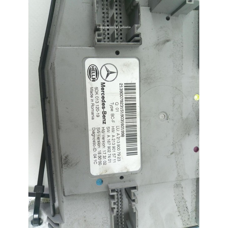 A2139007923 CENTRALITA CONFORT MERCEDES BENZ CLASE E (W213) |Desguaces La Cabaña