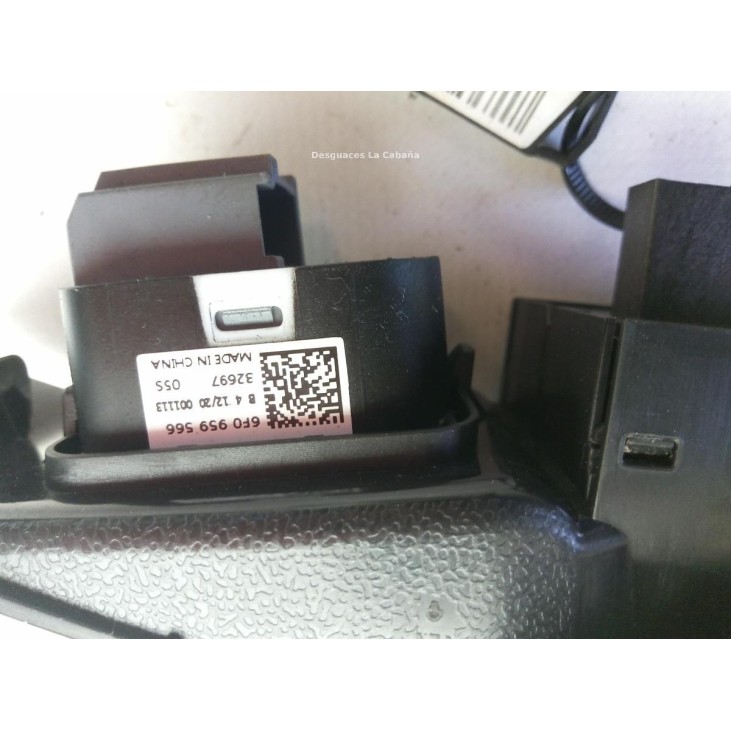 6F0959566 MANDO ELEVALUNAS PUERTA LAT DEL IZQ SEAT IBIZA V (KJ1) |Desguaces La Cabaña