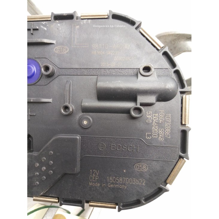 SinValor MOTOR LIMPIAPARABRISAS DEL IZQ KIA CARENS IV |Desguaces La Cabaña
