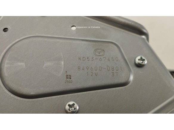 KD5367450 MOTOR LIMPIAPARABRISAS TRA MAZDA CX-5 (KE, GH) |Desguaces La Cabaña