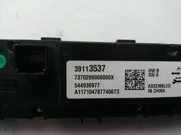 39113537 MANDO CLIMA OPEL INSIGNIA B Grand Sport (Z18) |Desguaces La Cabaña