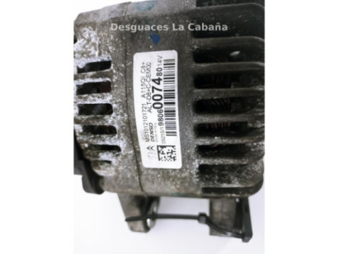 9806007480 ALTERNADOR PEUGEOT 2008 |Desguaces La Cabaña