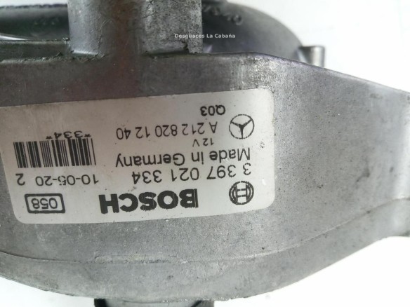 3397021334 MOTOR LIMPIAPARABRISAS DEL MERCEDES BENZ CLASE E (W212) |Desguaces La Cabaña