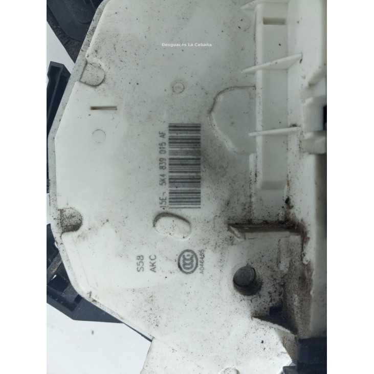 5K4839015AF CERRADURA PUERTA LAT TRA IZQ SEAT LEON (5F1) |Desguaces La Cabaña