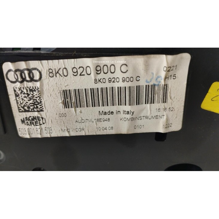 8K0920900C CUADRO INSTRUMENTOS AUDI A4 Avant (8K5, B8) |Desguaces La Cabaña