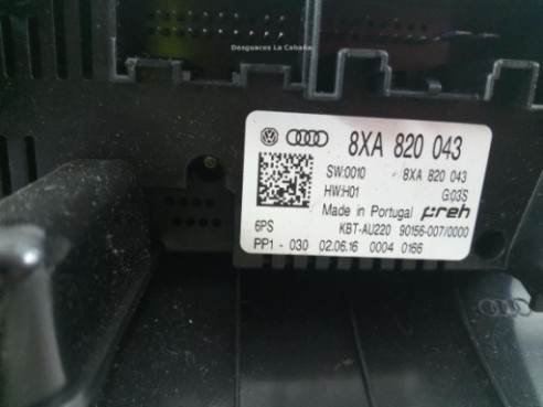 8XA820043 MANDO CLIMA AUDI A1 (8X1, 8XK) |Desguaces La Cabaña