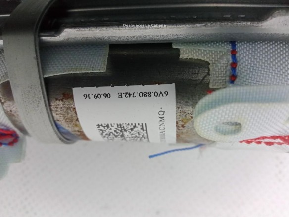 6V0880742B AIRBAG CORTINA DER SKODA FABIA III (NJ3) |Desguaces La Cabaña