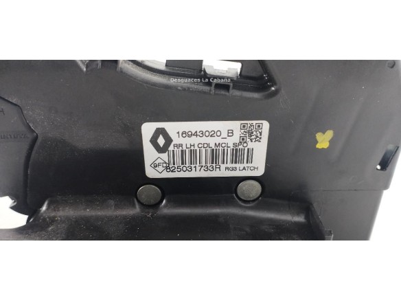 825031733R CERRADURA PUERTA LAT TRA IZQ RENAULT MEGANE IV (B9A/M_) |Desguaces La Cabaña