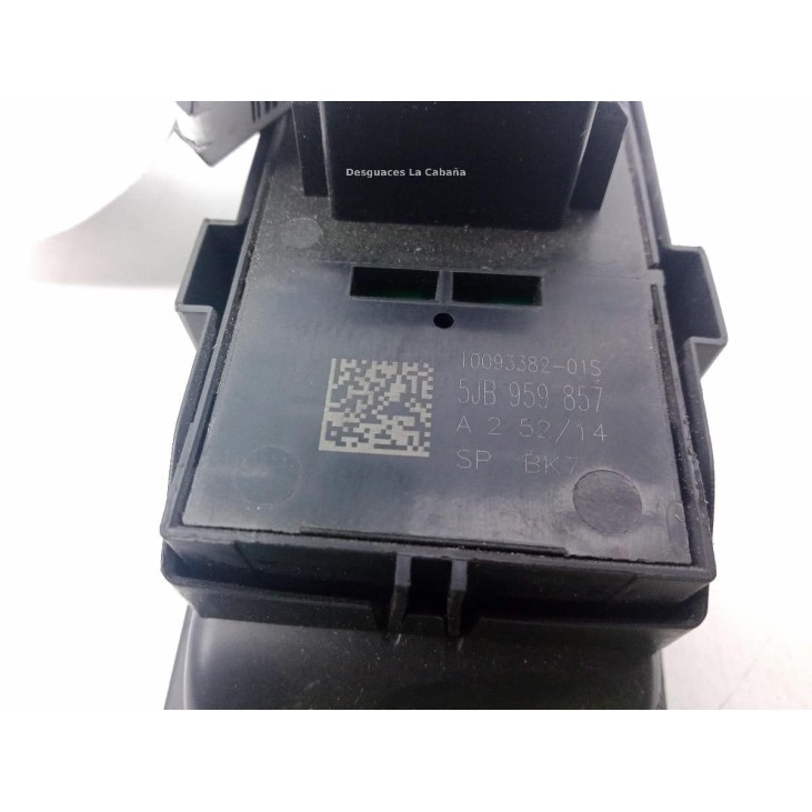 5JB959857 MANDO ELEVALUNAS PUERTA LAT DEL IZQ SKODA RAPID Spaceback (NH1) |Desguaces La Cabaña