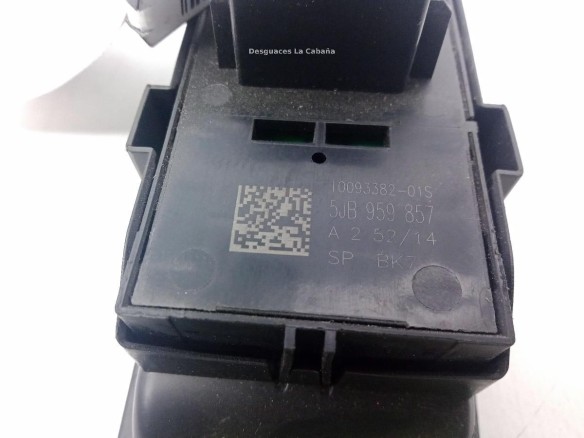 5JB959857 MANDO ELEVALUNAS PUERTA LAT DEL IZQ SKODA RAPID Spaceback (NH1) |Desguaces La Cabaña