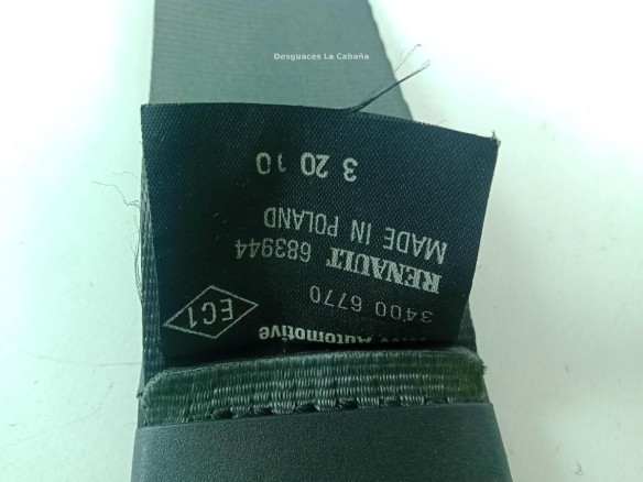 33056057F CINTURON TRA CENTRAL RENAULT CLIO III (BR0/1, CR0/1) |Desguaces La Cabaña