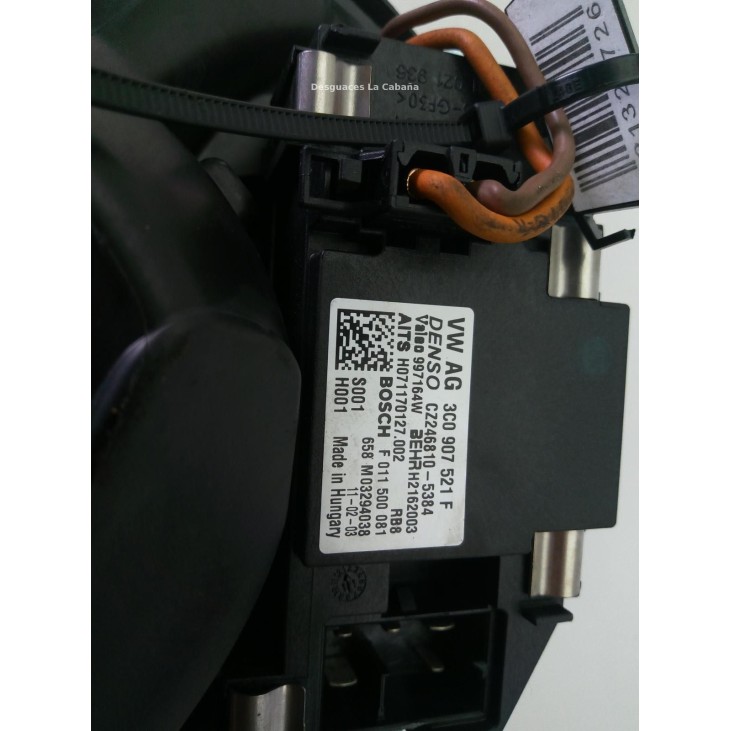 3C0907521F MOTOR CALEFACCION VW SHARAN (7N1, 7N2) |Desguaces La Cabaña
