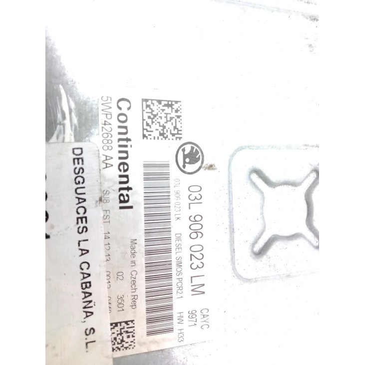 03L906023LM CENTRALITA MOTOR SKODA RAPID (NH3) |Desguaces La Cabaña