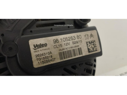 9810525380, ALTERNADOR CITROEN C4 CACTUS |Desguaces La Cabaña