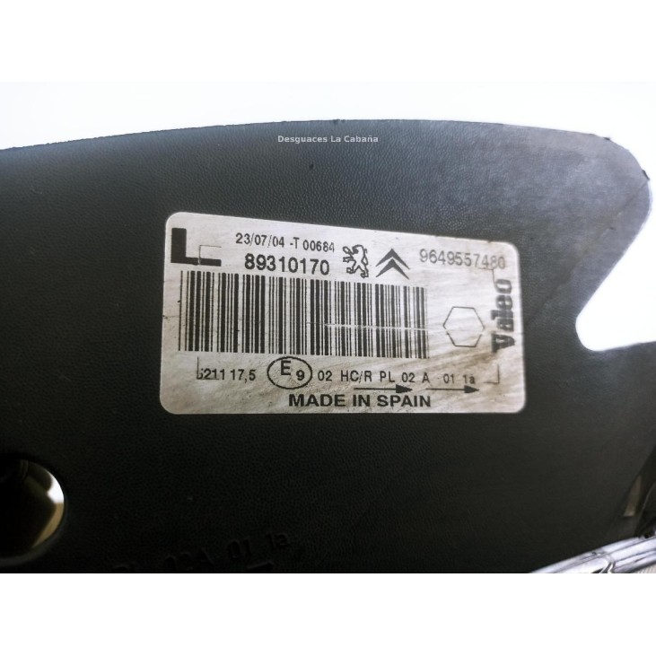 FARO IZQUIERDO CITROEN XSARA PICASSO (N68) |Desguaces La Cabaña