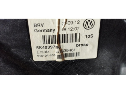ELEVALUNAS PUERTA LAT TRA IZQ VW GOLF VI (5K1) |Desguaces La Cabaña