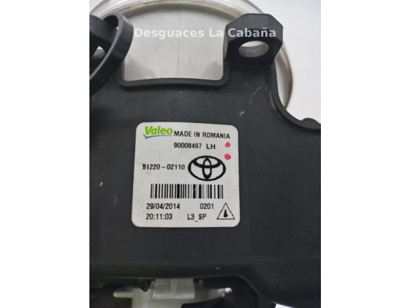 NIEBLA DEL IZQ TOYOTA AURIS (_E15_) |Desguaces La Cabaña
