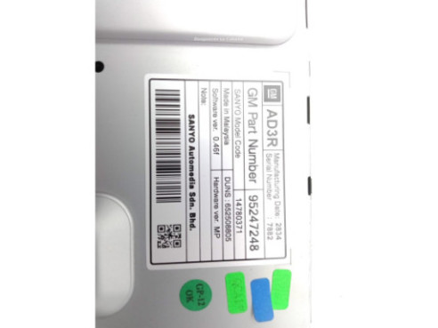 95747248 PANTALLA MULTIMEDIA OPEL ASTRA J (P10) |Desguaces La Cabaña