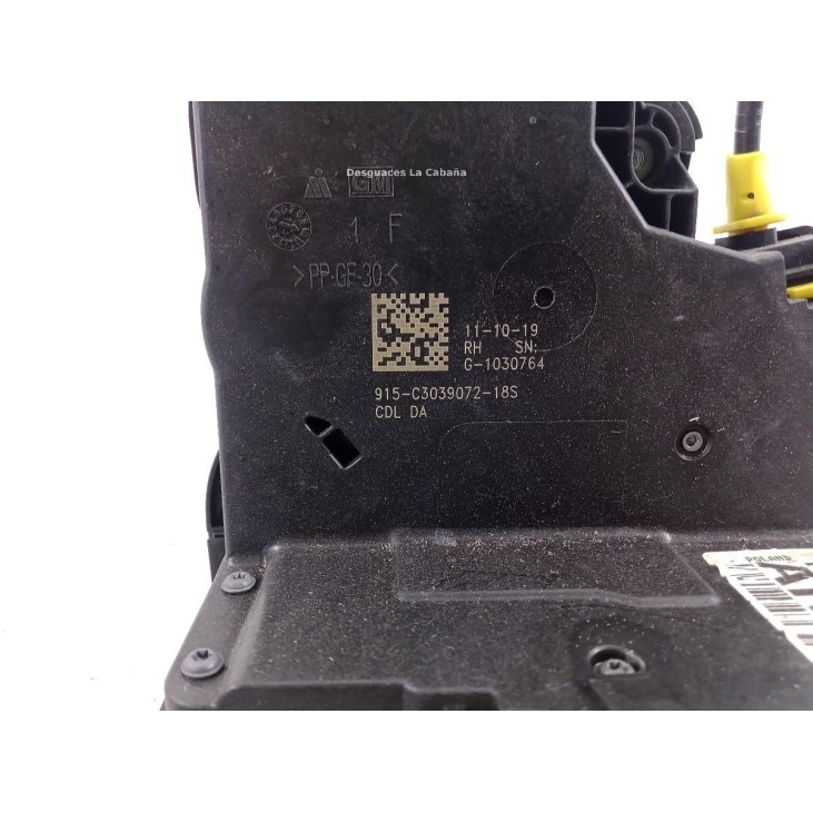 915C303907218S CERRADURA PUERTA LAT TRA DER OPEL ASTRA K (B16) |Desguaces La Cabaña