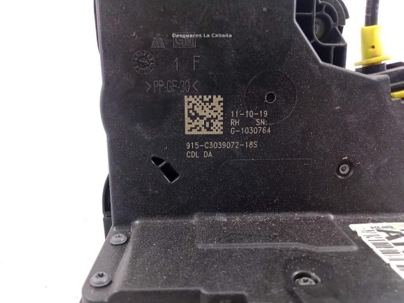 915C303907218S CERRADURA PUERTA LAT TRA DER OPEL ASTRA K (B16) |Desguaces La Cabaña
