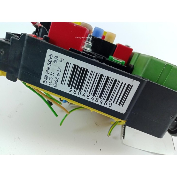 9804848480 CAJA FUSIBLES EXTERIOR (BSM) PEUGEOT 208 |Desguaces La Cabaña