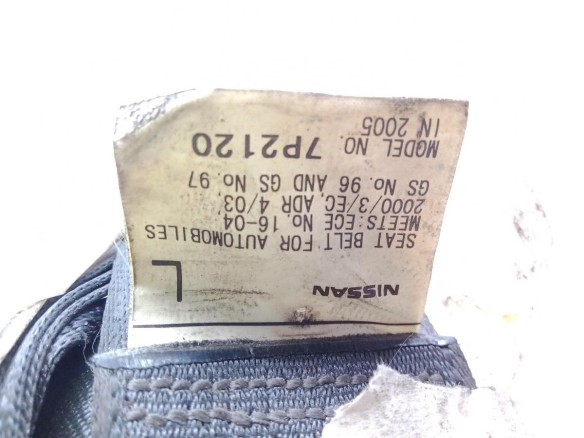 SinValor CINTURON DEL IZQ NISSAN PATHFINDER III (R51) |Desguaces La Cabaña