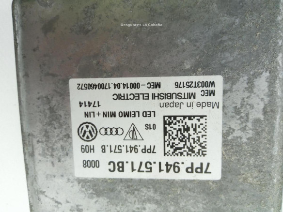 7PP941571BC CENTRALITA XENON AUDI A4 Avant (8W5, B9) |Desguaces La Cabaña
