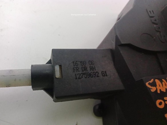CERRADURA PUERTA LAT DEL DER SAAB 9-5 (YS3E) |Desguaces La Cabaña