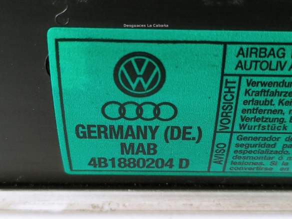 4B188024D AIRBAG DER AUDI A6 (4B2, C5) |Desguaces La Cabaña