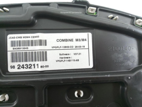 9824321180 CUADRO INSTRUMENTOS CITROEN C-ELYSEE |Desguaces La Cabaña