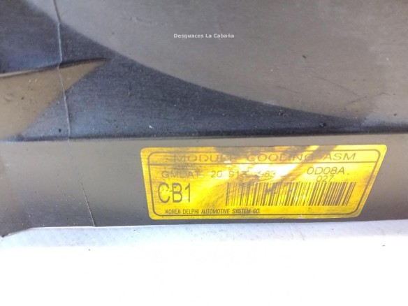 209139830D08A027 ELECTROVENTILADOR CHEVROLET CAPTIVA (C100, C140) |Desguaces La Cabaña